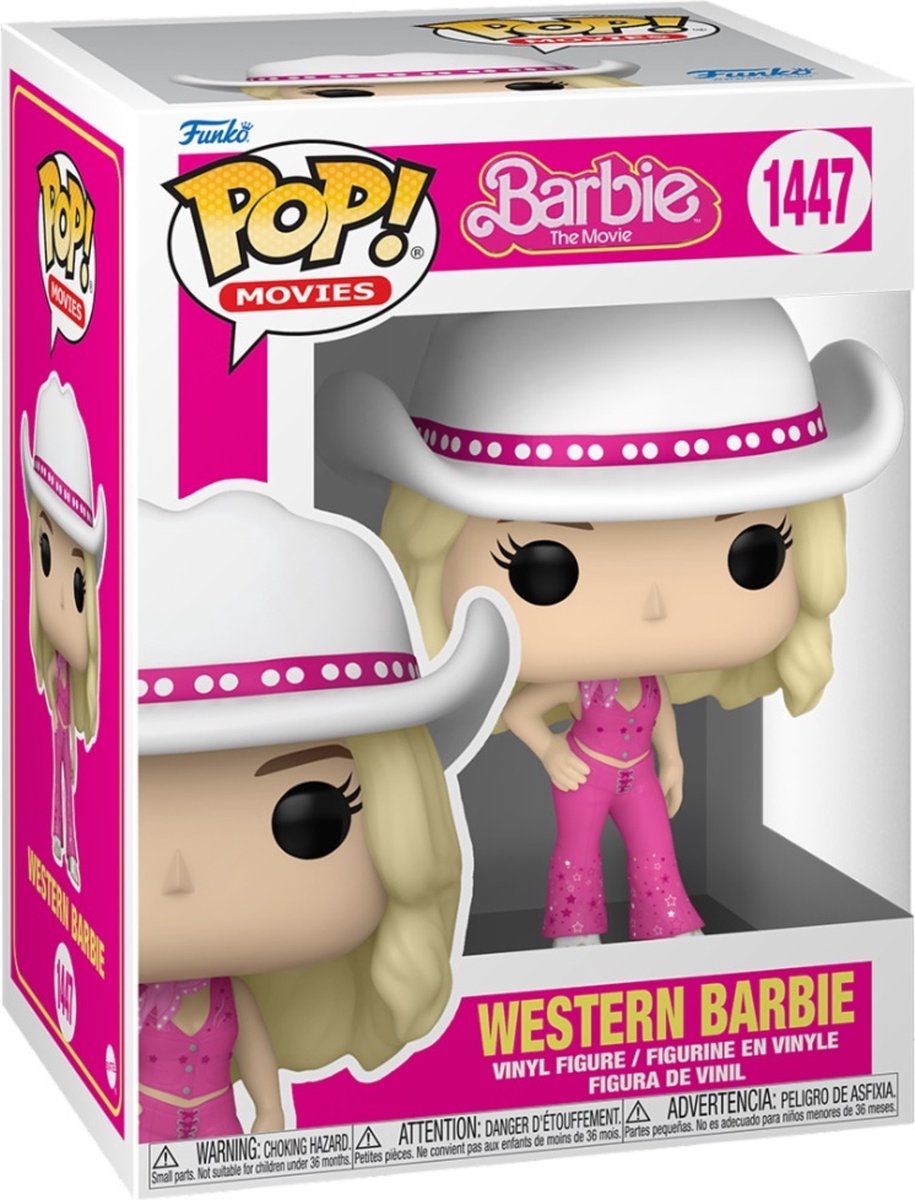 Películas funko pop: barbie del oeste - figura glamorosa de la película - #1447