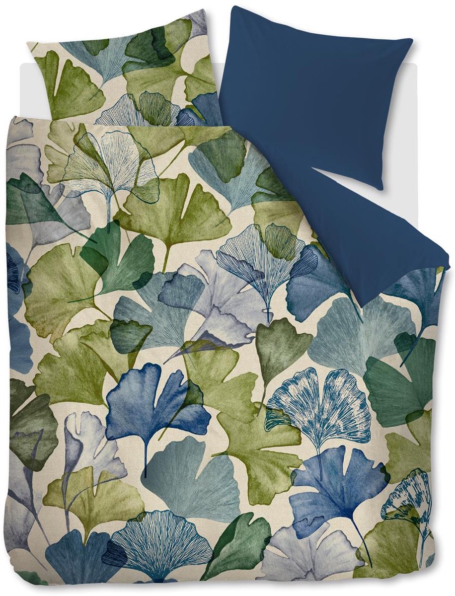 Copripiumino Beddinghouse in pelle scamosciata - twin xl - 260x200 220 - blu verde