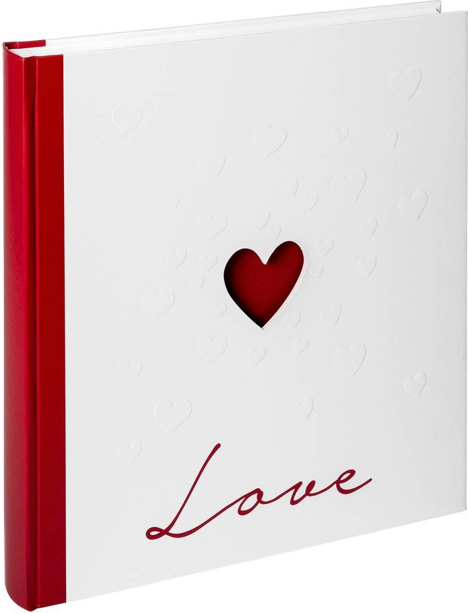 Walther uh-159 love - album di nozze - dimensioni 28 x 30,5 cm - rosso e bianco