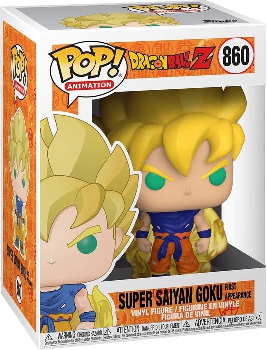 Funko pop super saiyan goku - dragonball z figuur van 9,5 cm - #860