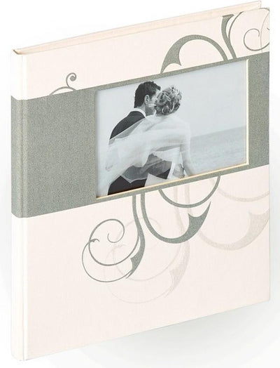 Walther gb-134 romance - libro degli ospiti - misura 23x25 cm - bianco