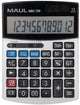 Maul bureaurekenmachine mbu 700 lcd-scherm 1-regelig, 12 cijfers solar batterij 15.5 x 11.5 x 2.5 cm zwart