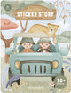 Piccolo safari con libri di adesivi olandesi - oltre 70 adesivi con sfondo di gioco - giocattoli creativi da 3 anni