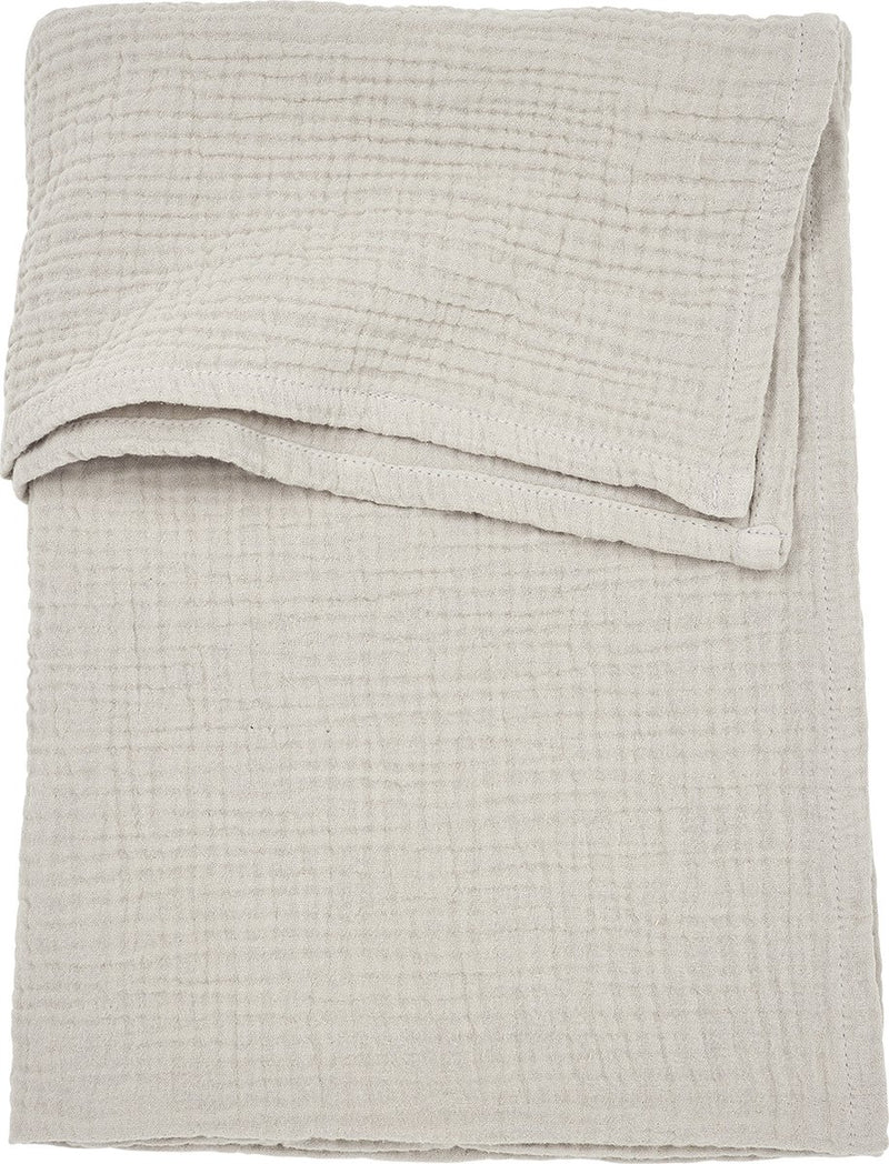 Meyco baby uni ledikant laken - pre-washed hydrofiel - greige - 100x150cm - 0.3 tog