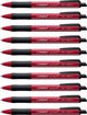 Stabilo pointball - balpen - naturecolors wildflower - navulbaar - bordeaux - doos 10 stuks