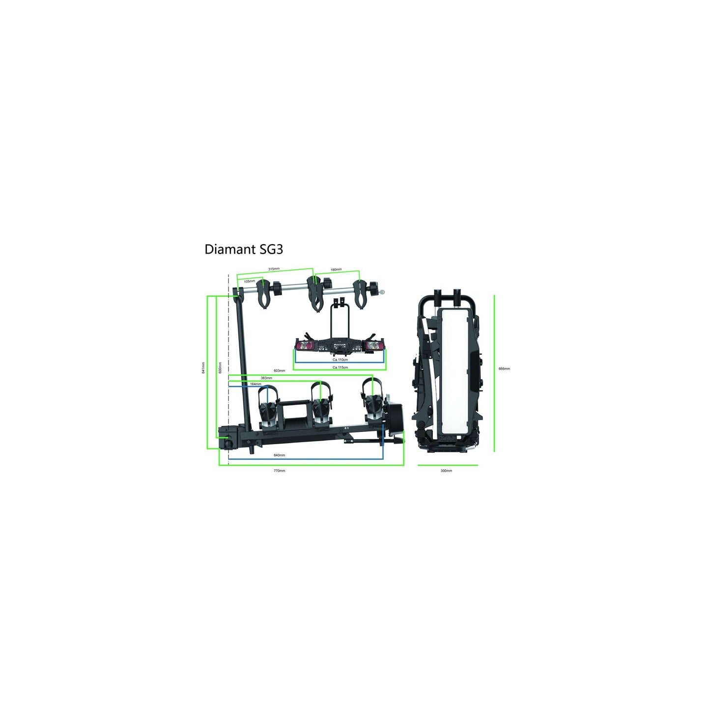 Pro-user fietsendrager diamant sg3
