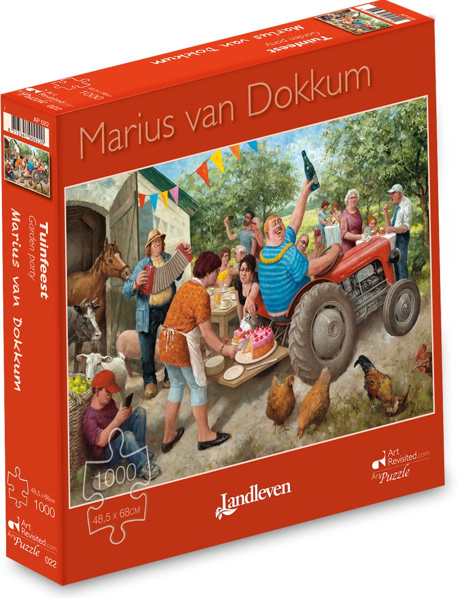 Marius van dokkum puzzel - tuinfeest - 1000 st