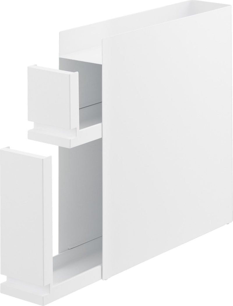 Portaspezie e olio Yamazaki estensibile - 2 livelli - torre - bianco