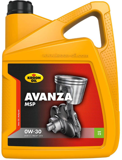 Kroon-oil avanza msp - aceite de motor 0w-30 - totalmente sintético - 5000ml - sin color