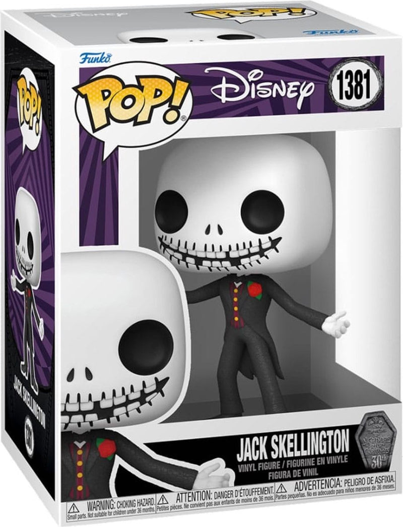 Funko pop disney: pesadilla antes de navidad - jack con traje negro (30 aniversario) pop #1381
