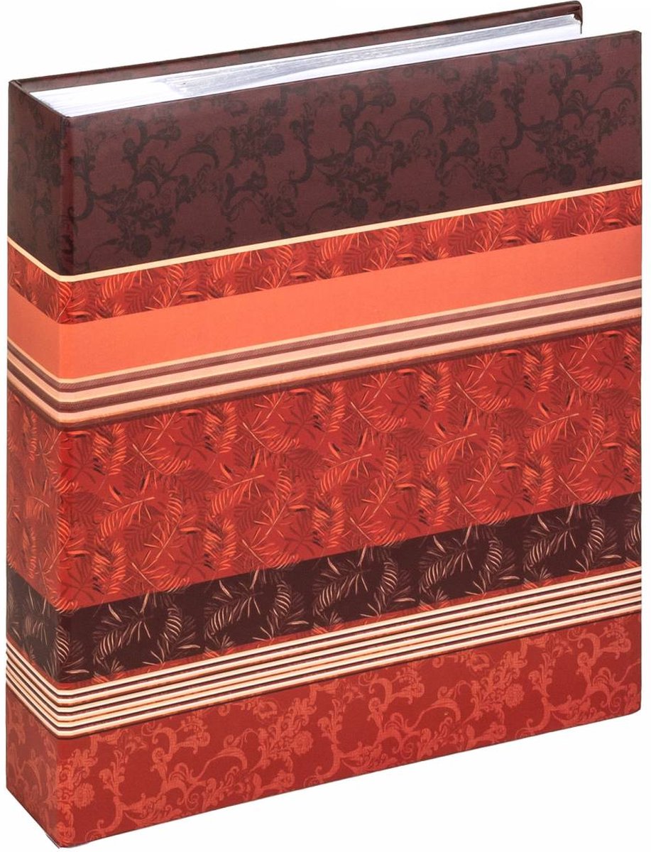 Walther me-359-r pheline - álbum de notas - tamaño 28 x 25 cm - páginas blancas - 200 fotos 13x18 cm - rojo