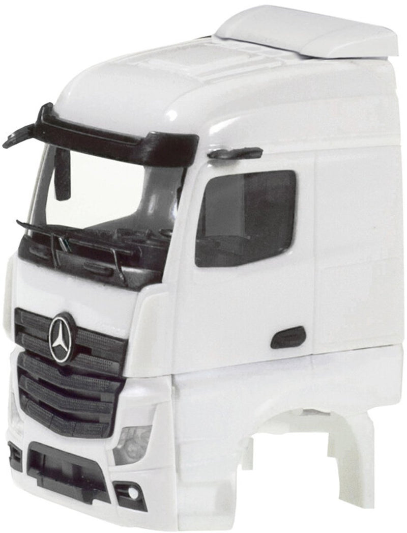 Herpa mercedes benz actros s. 2,5 + ventilación lateral, blanco (2 uds.)