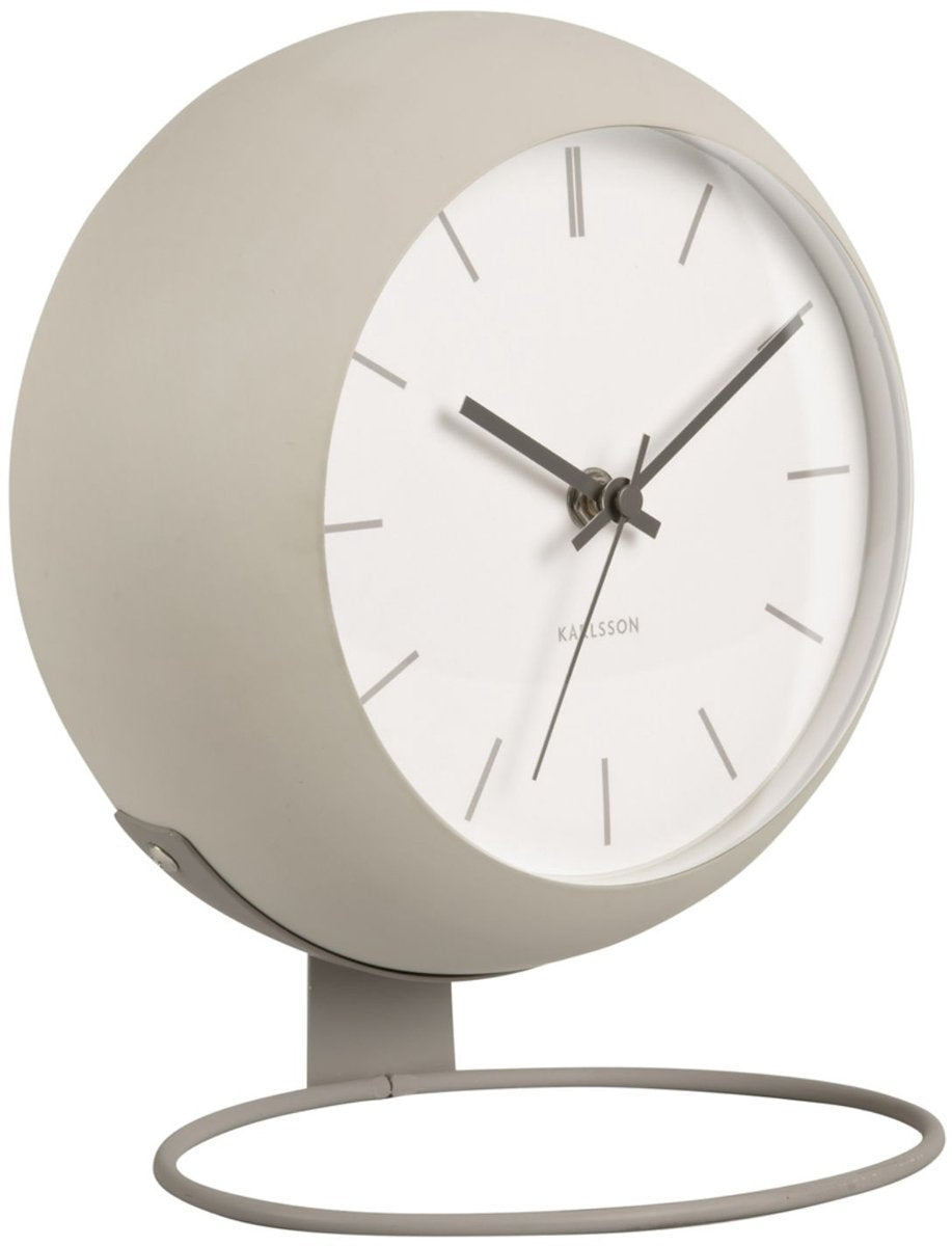 Orologio da tavolo Karlsson Nirvana Globe - grigio - ø21cm -