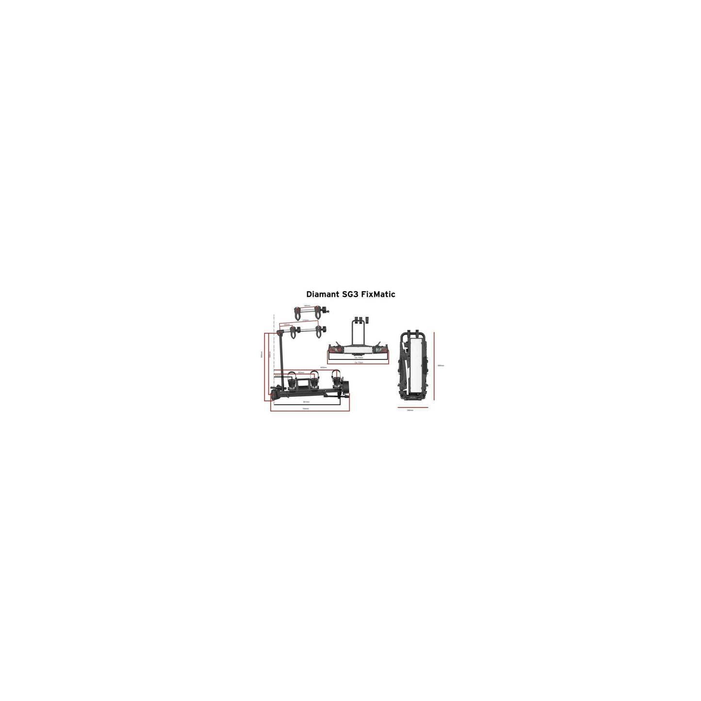 Portador de bicicletas pro-user Diamant SG3 Fixmatic