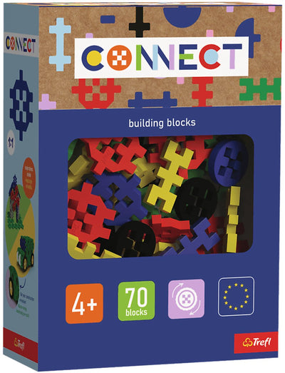 Trefl connect connect - bloques de construcción 70 - mezcla estándar multicolor_fsc 70%