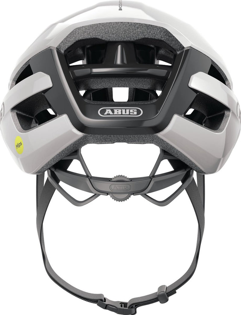 Abus powerdome fietshelm mips shiny white