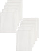 Meyco baby uni hydrophilic cloths - 10-pack - organic - white - 80x80 cm