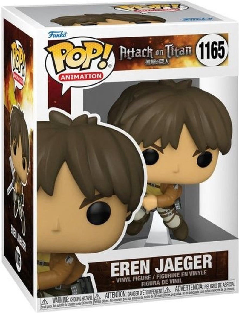 Animación funko pop: ataque a los titanes - eren jaeger #1165 - 9,5 cm