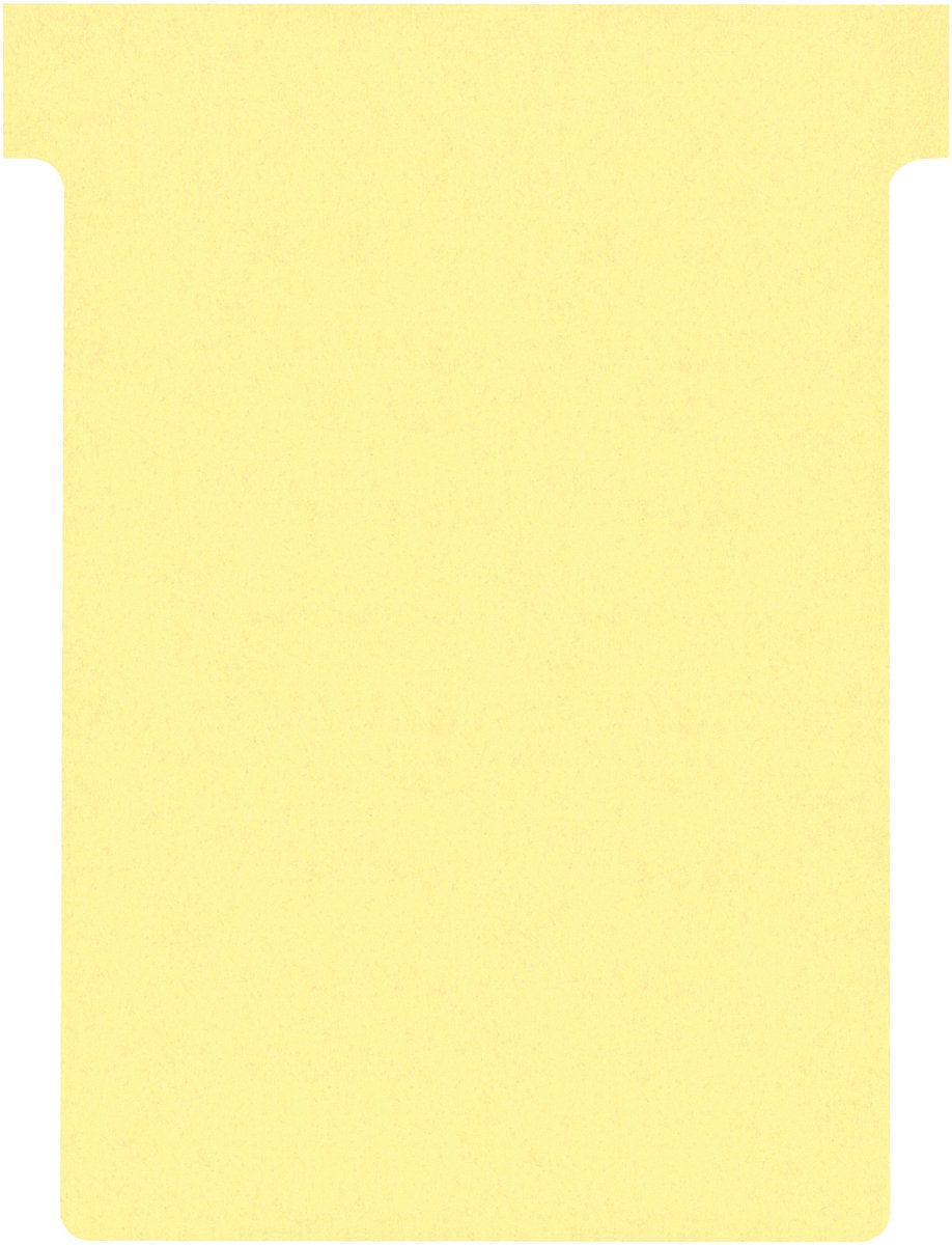 Nobo t-planbordkaarten index 3, ft 120 x 92 mm, geel