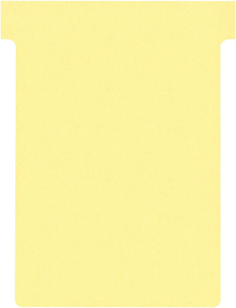 Tarjetas de planificación Nobo t índice 3, pies 120 x 92 mm, amarillo