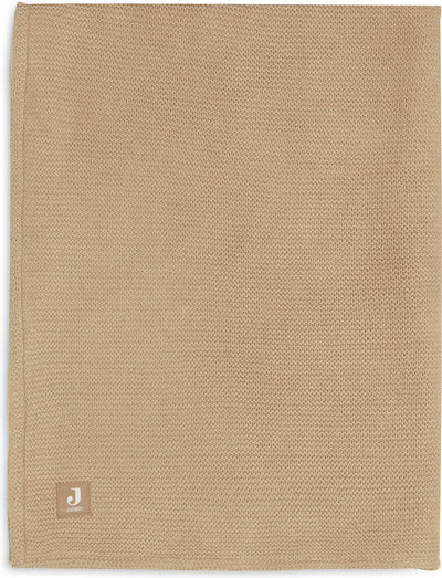 Coperta per lettino Jollein 100x150 cm maglia basic - pile biscotto