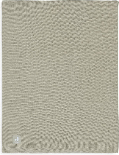 Jollein - coperta per lettino 100x150 cm maglia basic - coperta per bebè - verde oliva