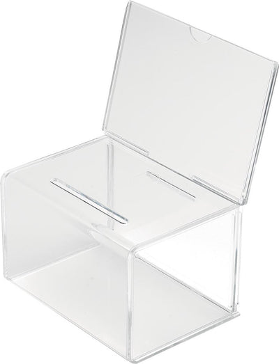 Deflecto suggestion box with brochure holder | ft 20 | 5x13 | 5x16 | 5 cm