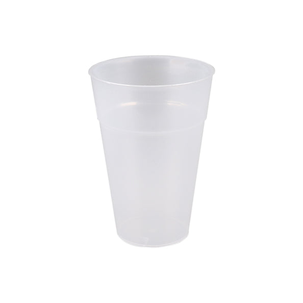 Vaso de cerveza de plástico reutilizable (25x250ml)