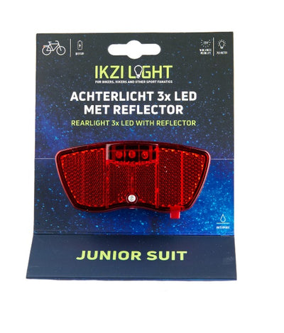 Ikzi Ikziilight junior posteriore leggero mini da 80 mm a 3 led su mappa