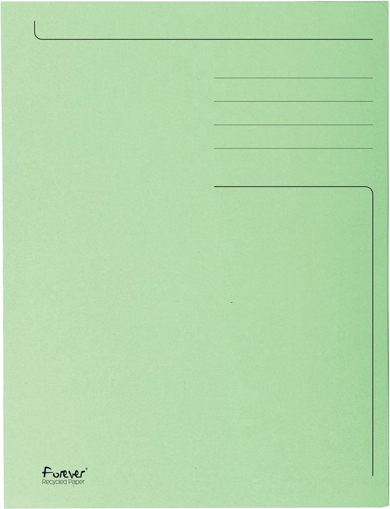 Carpeta impresa Exacompta 50x forever® con 3 solapas - 280 gm2 - 24x32 cm para a4 - verde hierba - 448013e