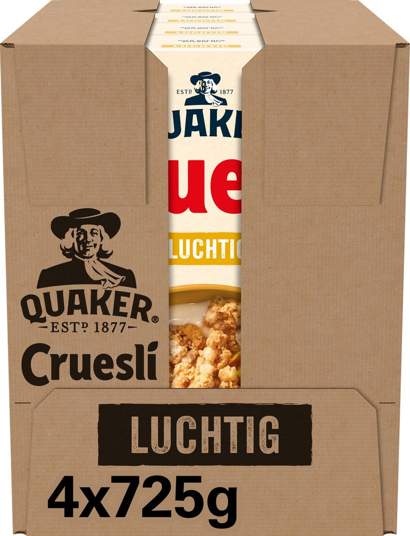 Quaker granola light - cereal para el desayuno - 4 x 725 gramos