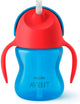 Philips avent bicchiere con cannuccia - 9+ mesi - 1 pezzo - blu rosso - scf796 01