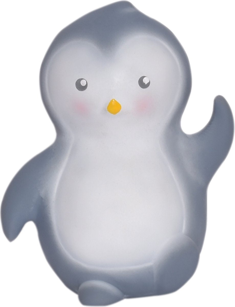 Tikiri: mi primer pingüino animal polar 11cm, de caucho natural, con cascabel, con tarjeta para colgar, 0+