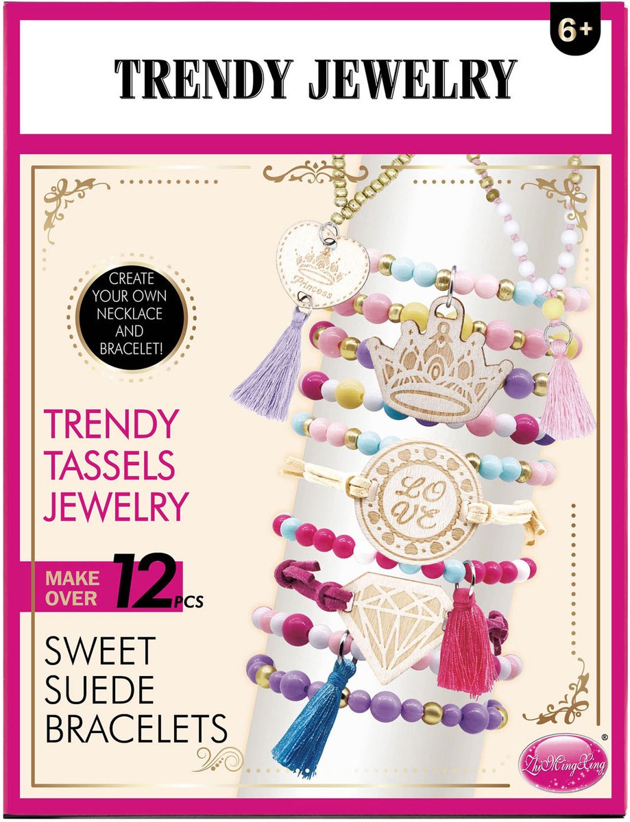 Conjunto de joyería de moda, pulseras de gamuza dulce.