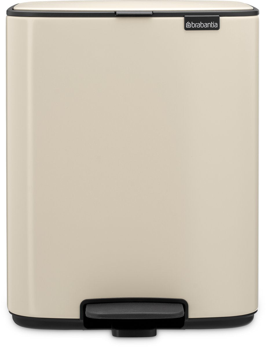 Brabantia bo pedaalemmer - 12 liter - soft beige