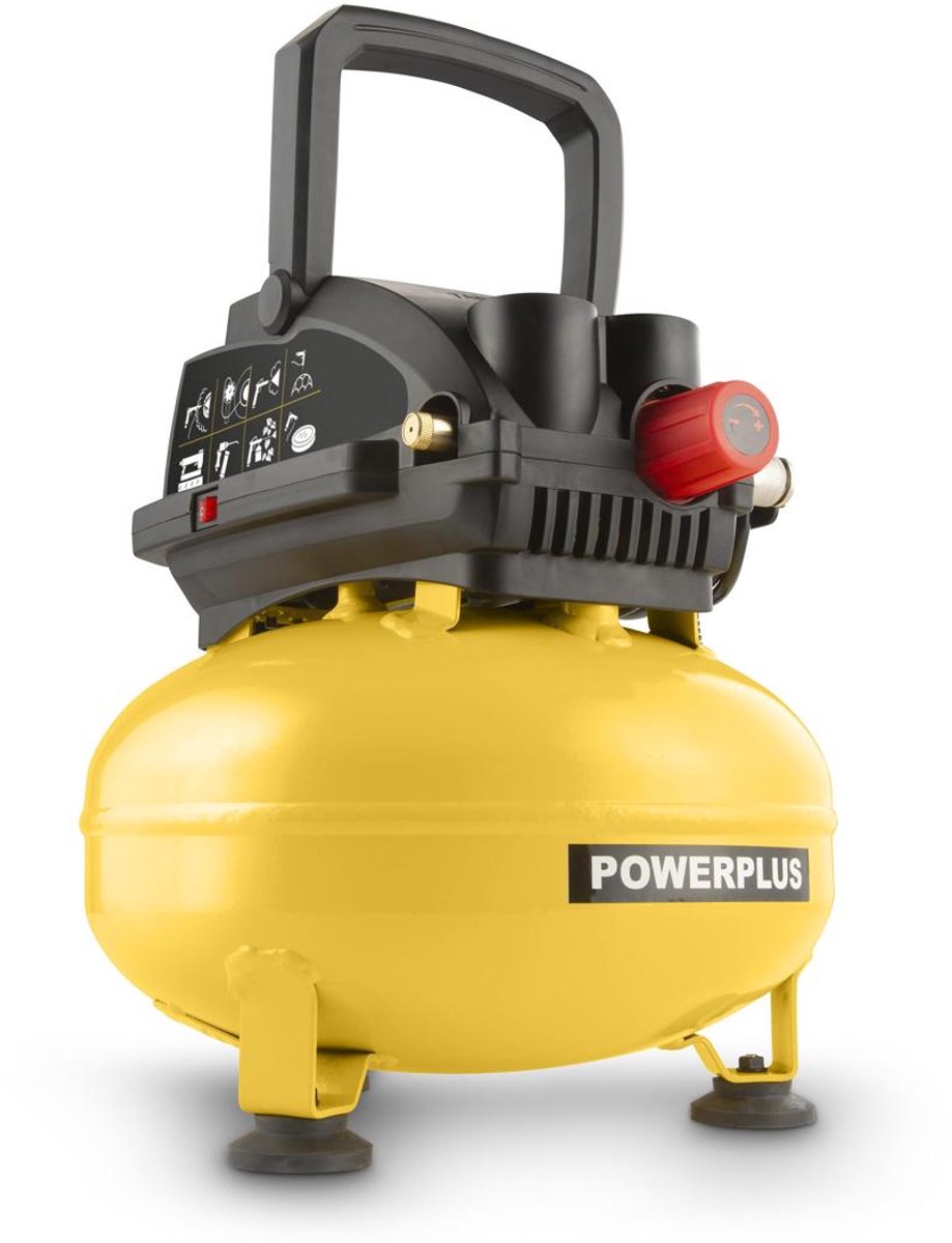 Powerplus compressor powx17245 - compressor no oil - pancake model -750w -11l
