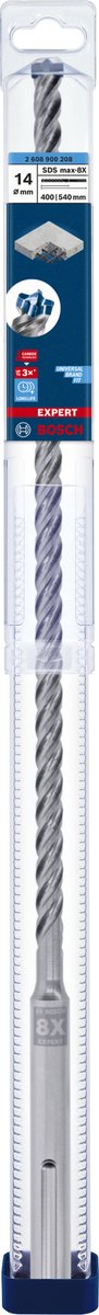 Bosch accesorios experto sds max-8x taladro percutor 14 x 400 x 540 mm - 1 pieza(s) - 2608900208