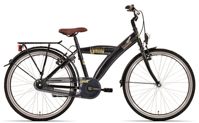 Bikefun Fiets Bike Fun 24 inch Urban | Nexus-3 | Zwart