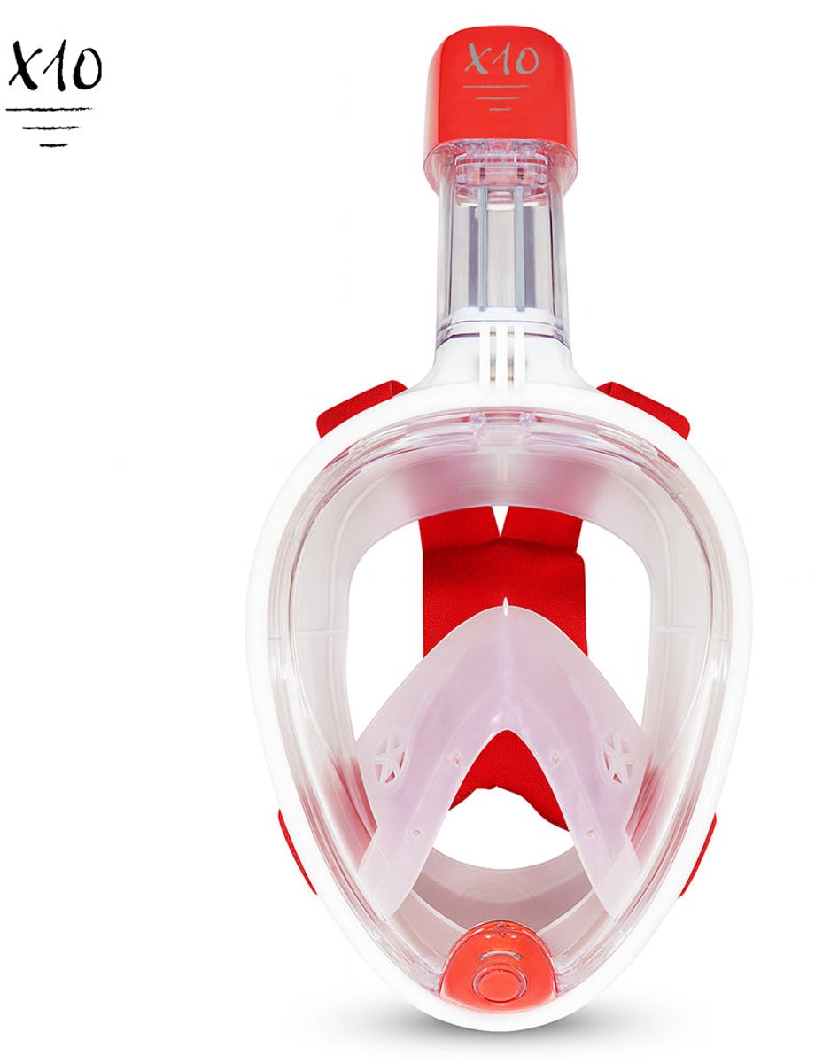 Máscara de snorkel X10 - gafas de buceo - snorkel - set de snorkel - máscara completa - adultos - coral - s m