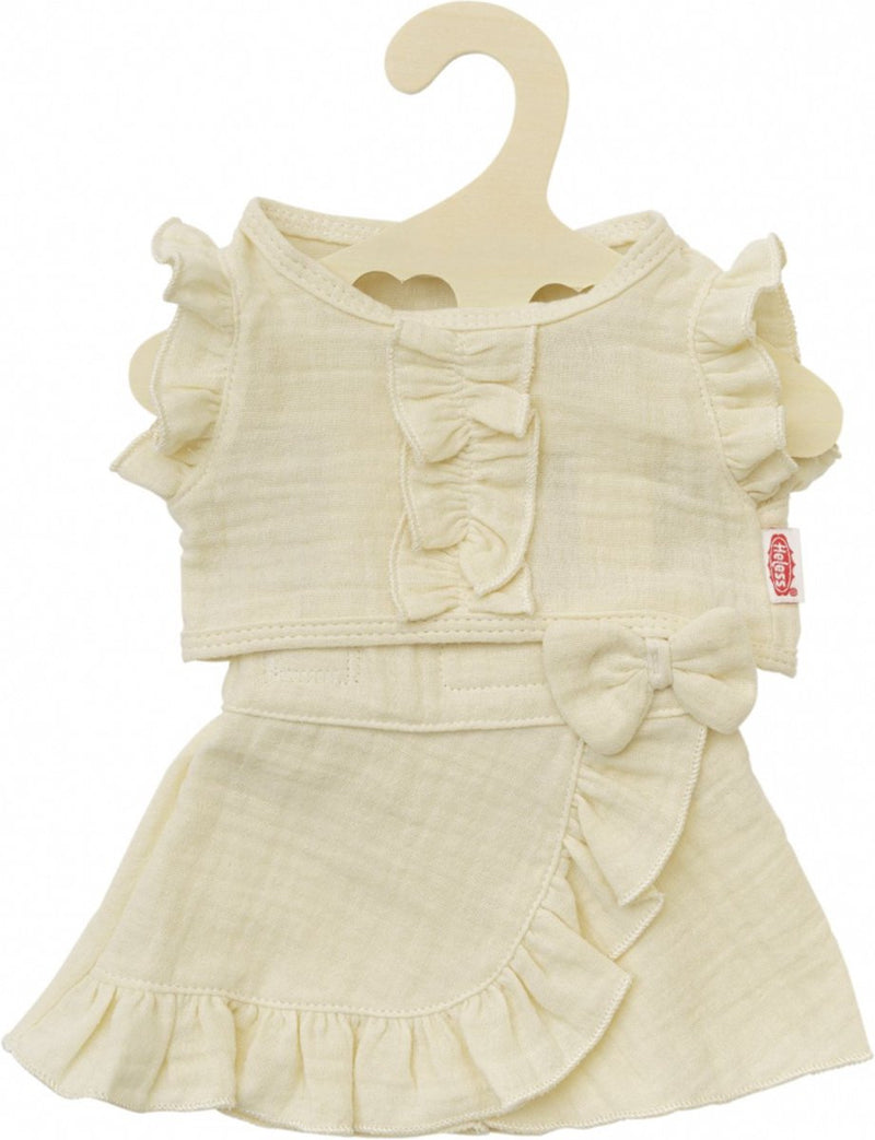 Heless Doll Wrap Skirt ECRU con volantes, 35-45 cm