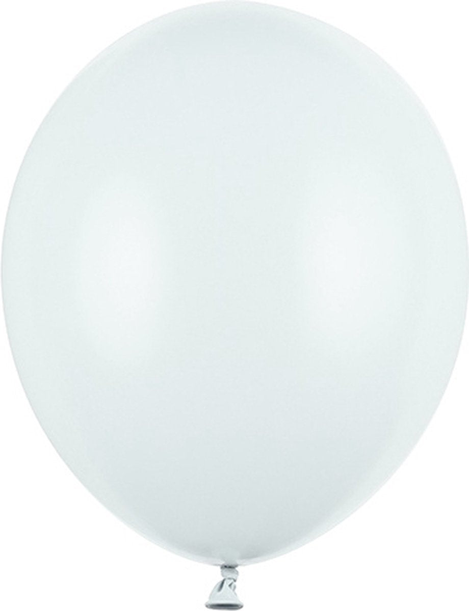 Partydeco ballon lichtblauw extra sterk (100 st 30 cm)