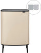 Brabantia bo touch bin hi prullenbak - 2 x 30 liter - afvalscheiding - soft beige