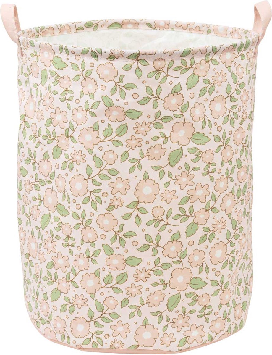 Una piccola e adorabile compagnia: cestino portaoggetti per la cameretta dei bambini, fiori rosa