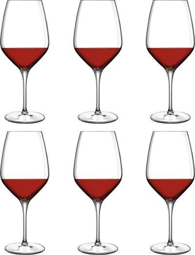 Luigi bormioli atelier rode wijnglas (ø9,1 cm) (set van 6)
