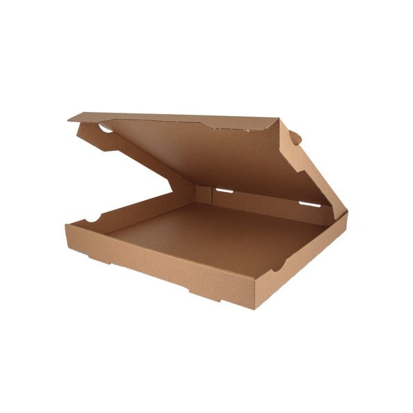 Pizzadozen 32x32x4.2 cm kraft bio (100 stuks)