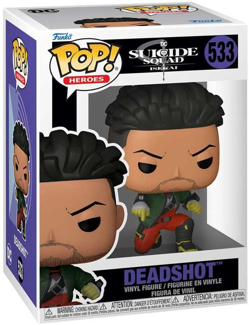 Funko pop animazione DC Suicide Squad isekai deadshot figura in vinile.