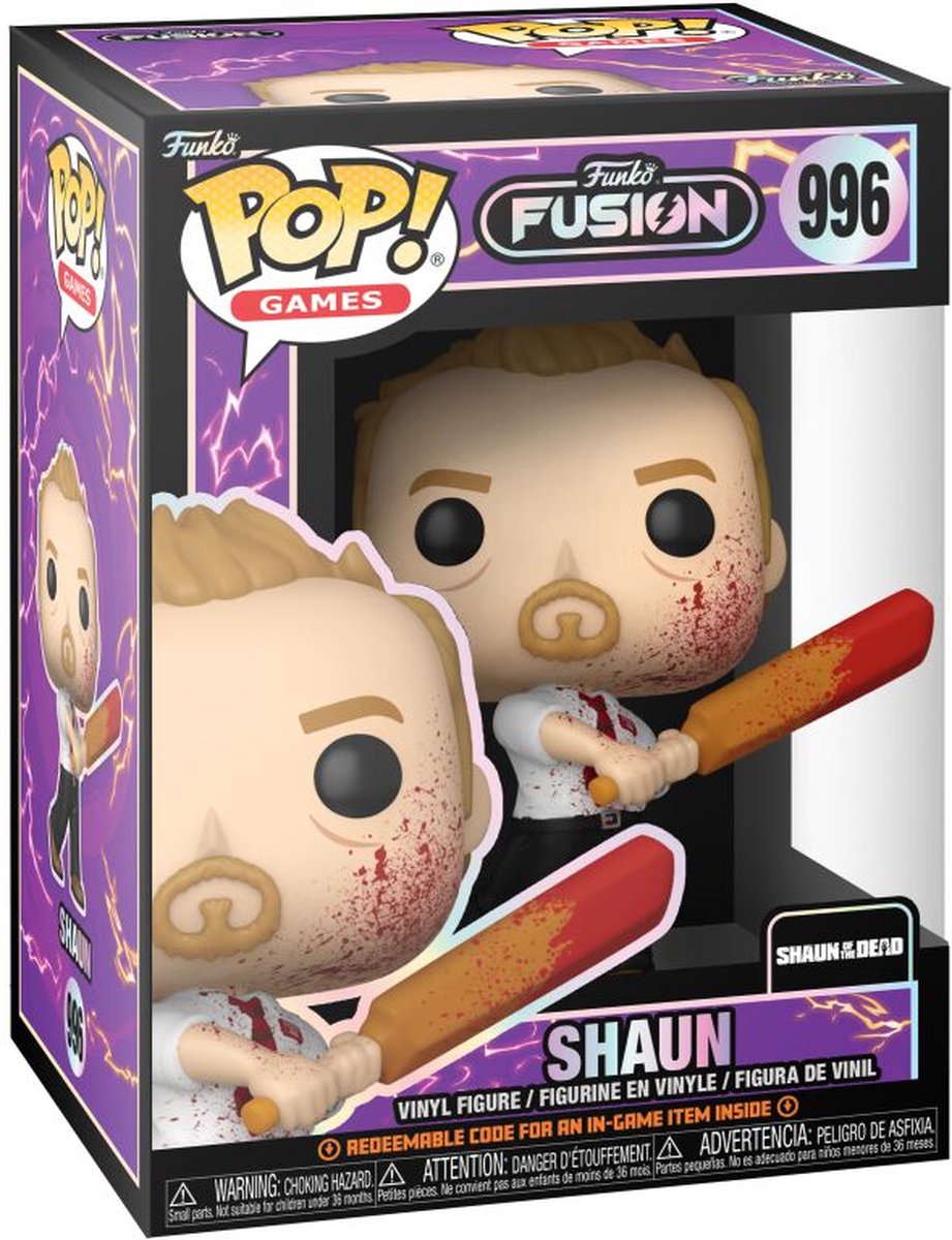 Funko fusion shaun of the dead - figura de vinilo shaun 996 pop! multicolor