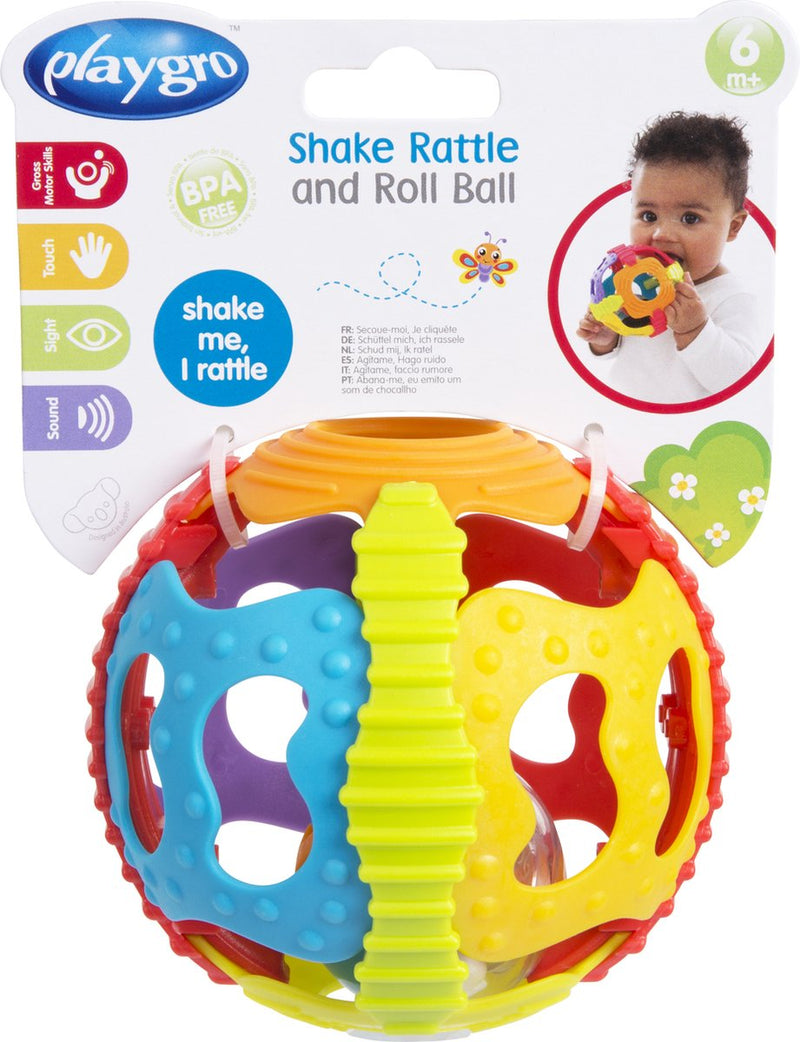 Playgro - sonajero agitar y rodar pelota - pelota bebe - sonajero pelota bebe - sonajero - juguete bebe - juguetes 1 año - sonajero bebe pelota bebe - juguetes bebe - juguetes educativos bebe