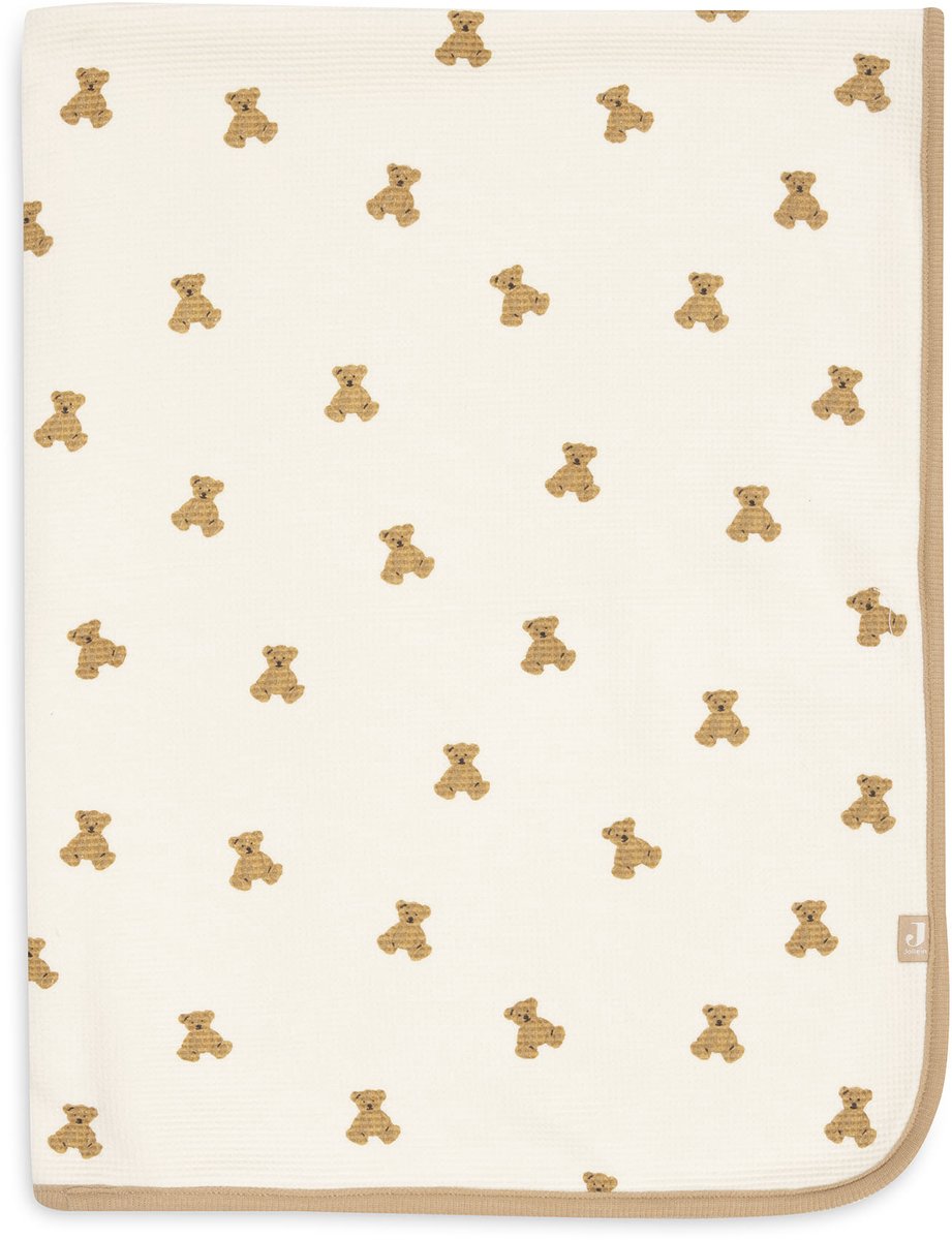 Coperta per bebè Jollein - 75x100 cm - piccola cialda - mini orsacchiotto
