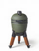 Moddern - verde originale - gambe in alluminio effetto legno con ruote con freno - da 8 a 12 persone